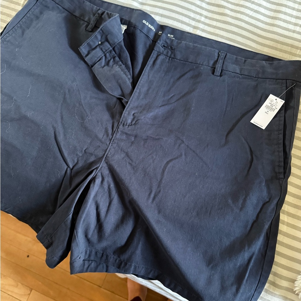Old Navy Dark Blue Men's Flat Front Shorts